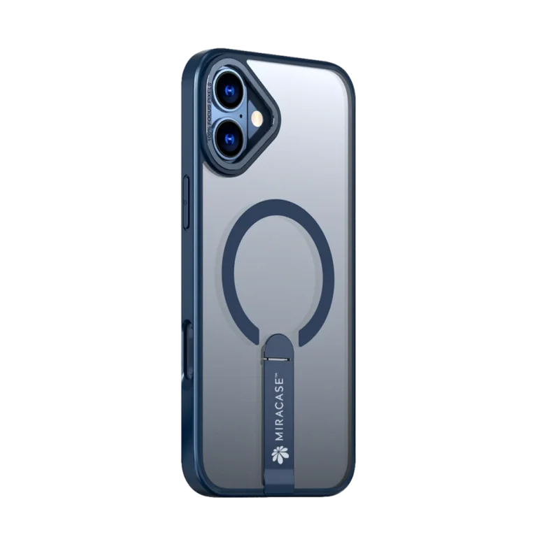 כיסוי MAGSAFE ל-iPhone 16  בצבע כחול דגם MIRASTAND מבית Miracase