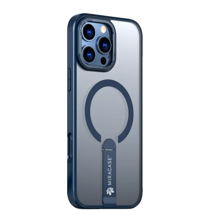 כיסוי MAGSAFE ל-iPhone 16 Pro  בצבע כחול דגם MIRASTAND מבית Miracase