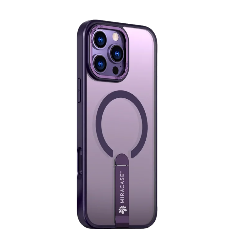 כיסוי MAGSAFE ל-iPhone 16 Pro  בצבע סגול דגם MIRASTAND מבית Miracase