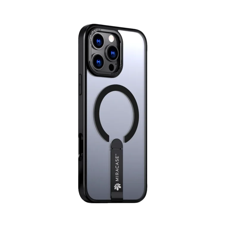 כיסוי MAGSAFE ל-iPhone 16 Pro Max  בצבע שחור דגם MIRASTAND מבית Miracase