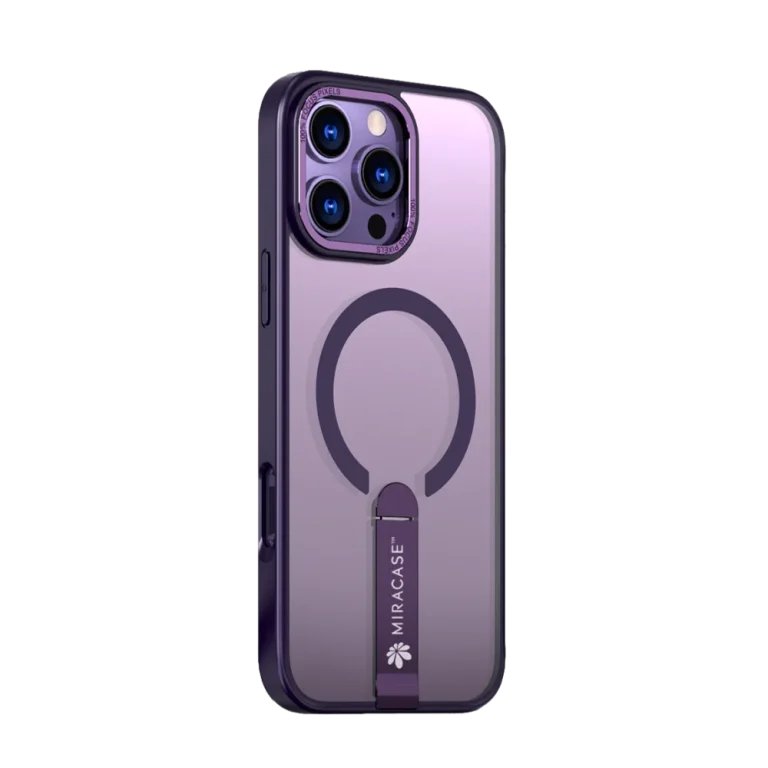 כיסוי MAGSAFE ל-iPhone 16 Pro Max  בצבע סגול דגם MIRASTAND מבית Miracase