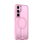 כיסוי MAGSAFE ל-Samsung S25 בצבע ורוד דגם MIRASTAND מבית Miracase