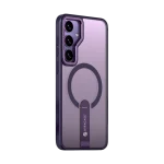 כיסוי MAGSAFE ל-Samsung S25 בצבע סגול דגם MIRASTAND מבית Miracase