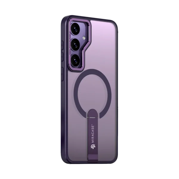 כיסוי MAGSAFE ל-Samsung S25 בצבע סגול דגם MIRASTAND מבית Miracase