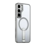 כיסוי MAGSAFE ל-Samsung S25 בצבע אפור דגם MIRASTAND מבית Miracase