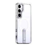 כיסוי MAGSAFE ל-Samsung S25 Plus  בצבע שקוף דגם MIRASTAND מבית Miracase