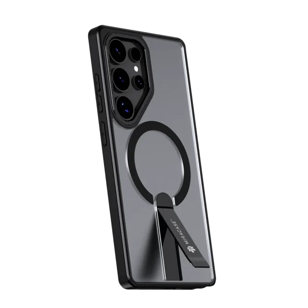 כיסוי MAGSAFE ל-Samsung S25 Ultra  בצבע שחור דגם MIRASTAND מבית Miracase