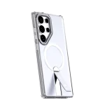 כיסוי MAGSAFE ל-Samsung S25 Ultra  בצבע שקוף דגם MIRASTAND מבית Miracase