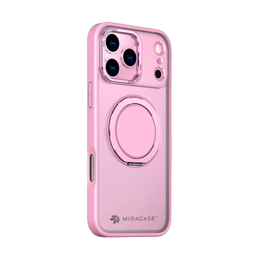 כיסוי ל-iPhone 17 Pro בצבע ורוד דגם MIRARING מבית Miracase