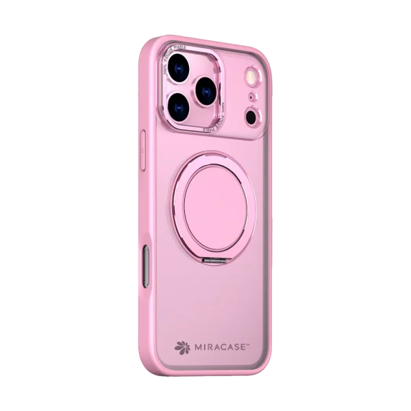 כיסוי ל-iPhone 17 Pro Max בצבע ורוד דגם MIRARING מבית Miracase