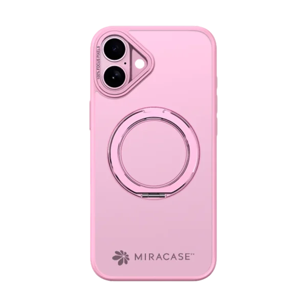 כיסוי ל-iPhone 16 בצבע ורוד דגם MIRARING מבית Miracase