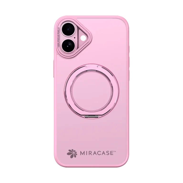 כיסוי ל-iPhone 16 בצבע ורוד דגם MIRARING מבית Miracase