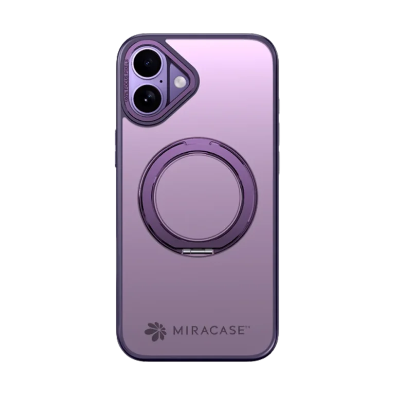 כיסוי ל-iPhone 16 בצבע סגול דגם MIRARING מבית Miracase
