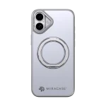 כיסוי ל-iPhone 16 בצבע אפור דגם MIRARING מבית Miracase