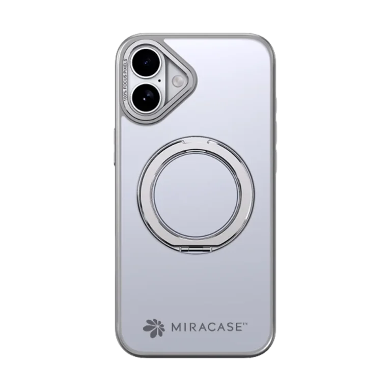 כיסוי ל-iPhone 16 בצבע אפור דגם MIRARING מבית Miracase