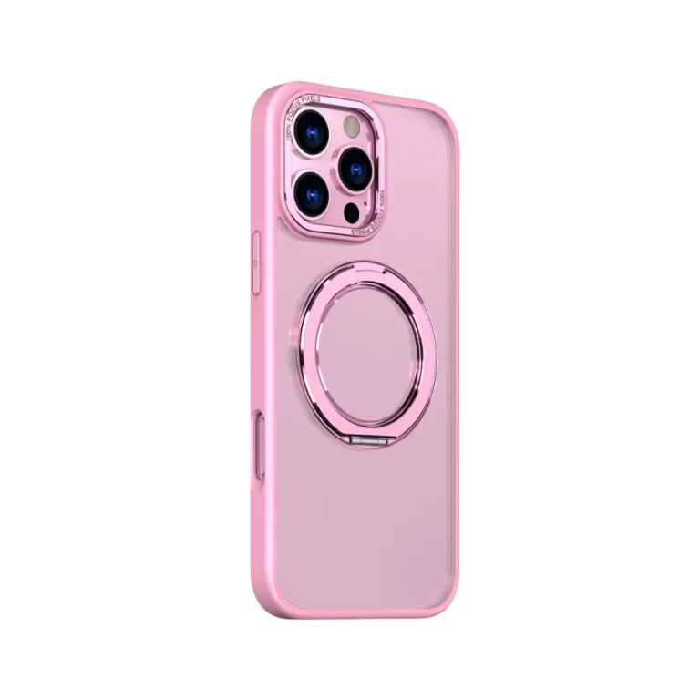 כיסוי ל-iPhone 16 Pro בצבע ורוד דגם MIRARING מבית Miracase