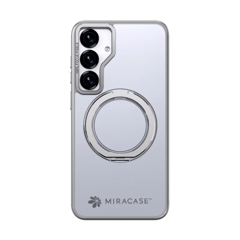 כיסוי ל-Samsung S25 בצבע אפור דגם MIRARING מבית Miracase