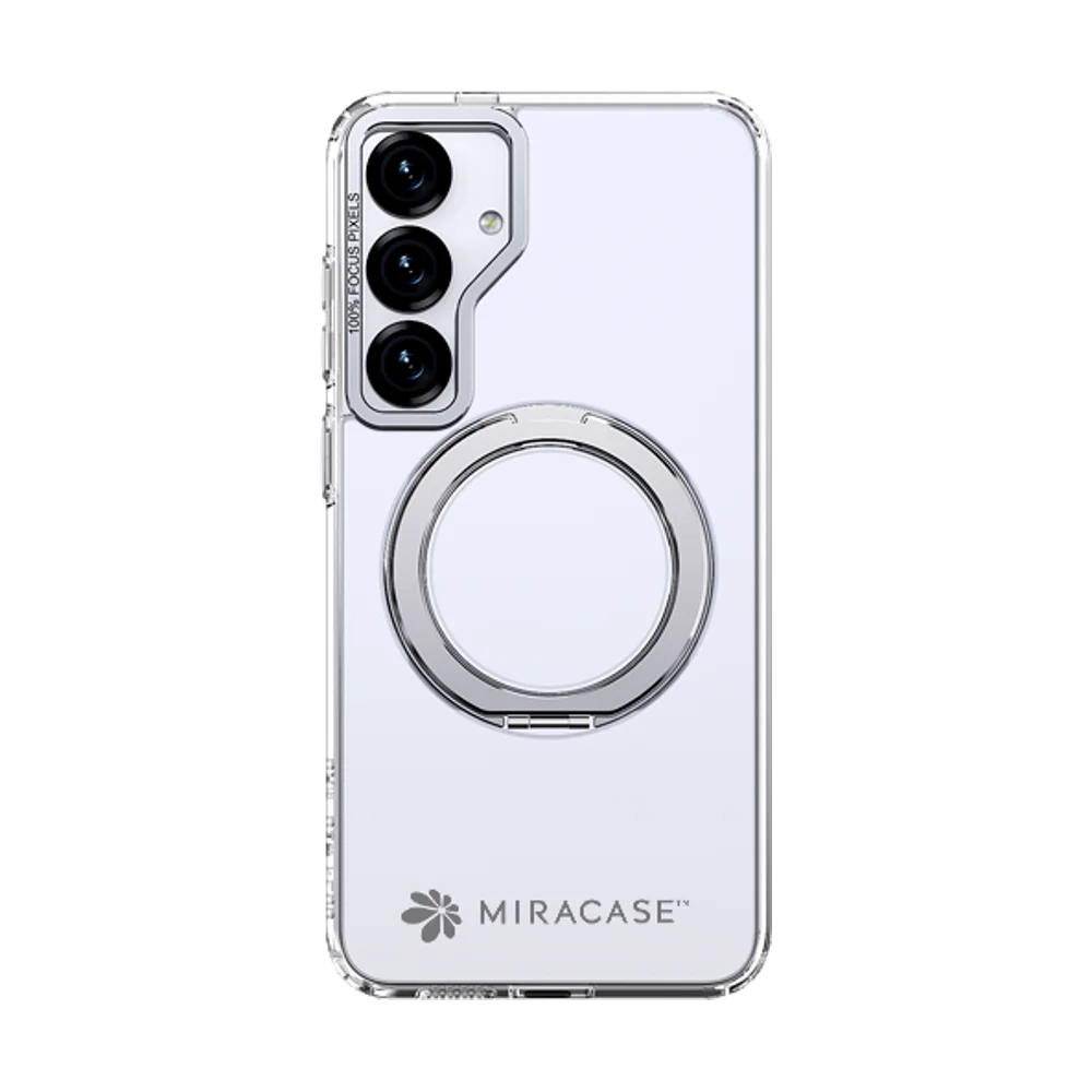כיסוי ל-Samsung S25 Plus בצבע שקוף דגם MIRARING מבית Miracase כיסוי ל-Samsung S25 Plus בצבע שקוף דגם MIRARING מבית Miracase