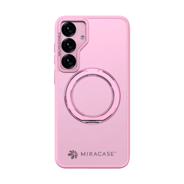 כיסוי ל-Samsung S25 Plus בצבע ורוד דגם MIRARING מבית Miracase