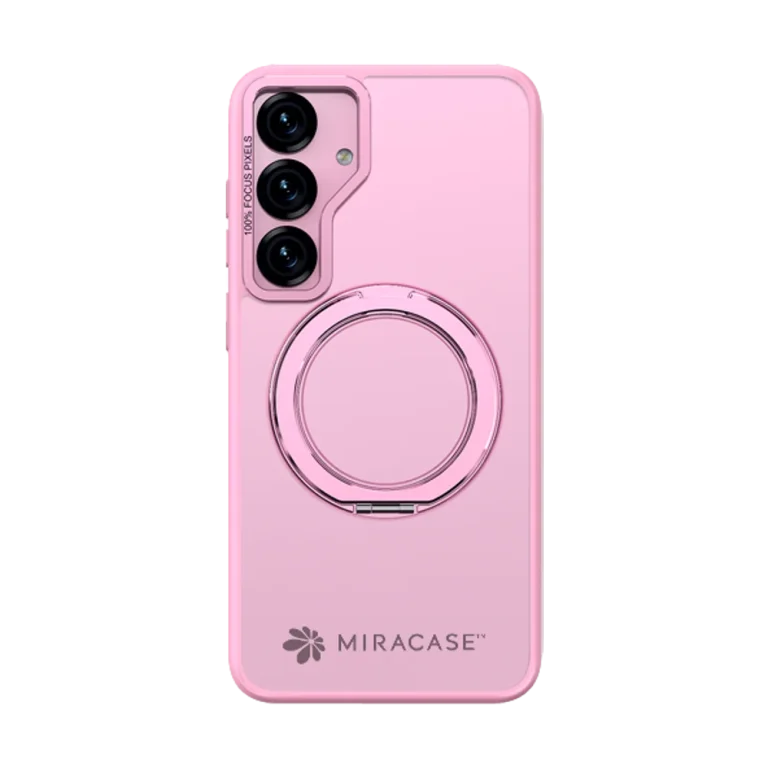 כיסוי ל-Samsung S25 Plus בצבע ורוד דגם MIRARING מבית Miracase