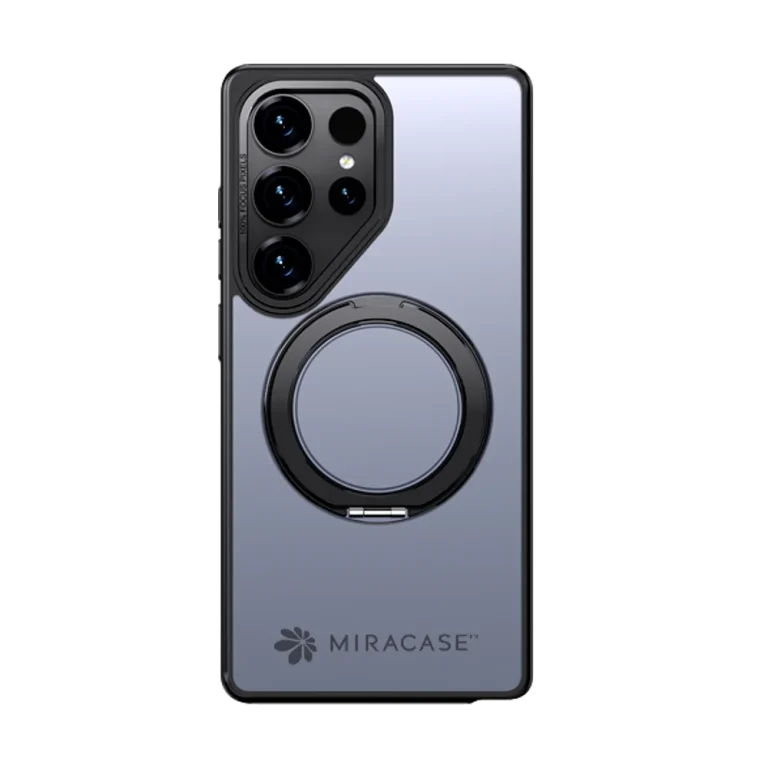 כיסוי ל-Samsung S25 Ultra בצבע שחור דגם MIRARING מבית Miracase