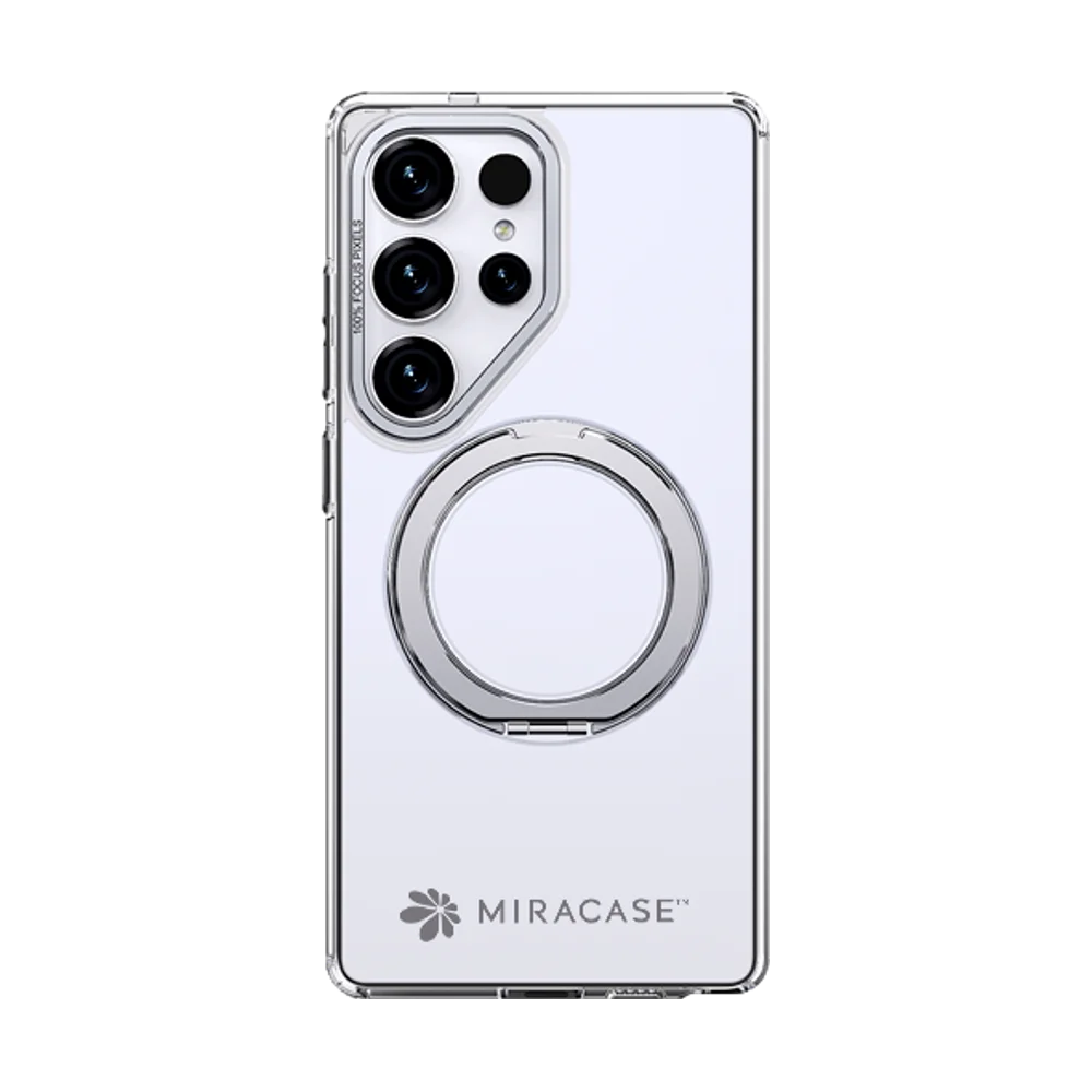 כיסוי ל-Samsung S25 Ultra בצבע שקוף דגם MIRARING מבית Miracase כיסוי ל-Samsung S25 Ultra בצבע שקוף דגם MIRARING מבית Miracase