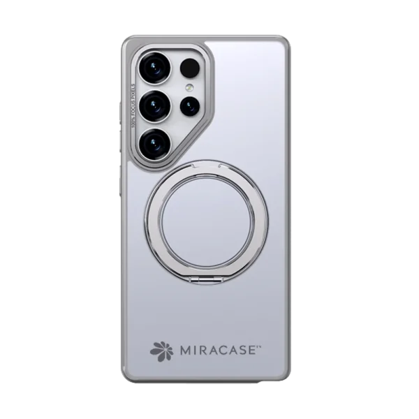 כיסוי ל-Samsung S25 Ultra בצבע אפור דגם MIRARING מבית Miracase