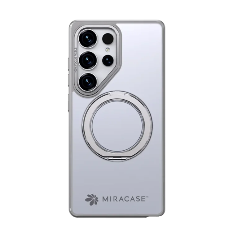 כיסוי ל-Samsung S25 Ultra בצבע אפור דגם MIRARING מבית Miracase