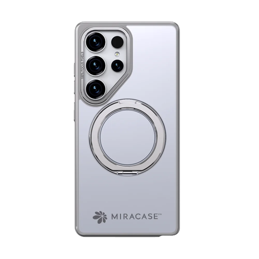 כיסוי ל-Samsung S25 Ultra בצבע אפור דגם MIRARING מבית Miracase כיסוי ל-Samsung S25 Ultra בצבע אפור דגם MIRARING מבית Miracase