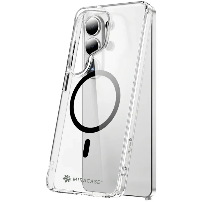 כיסוי ל-Samsung S26 Ultra בצבע שקוף-שחור דגם MIRASAFE מבית Miracase