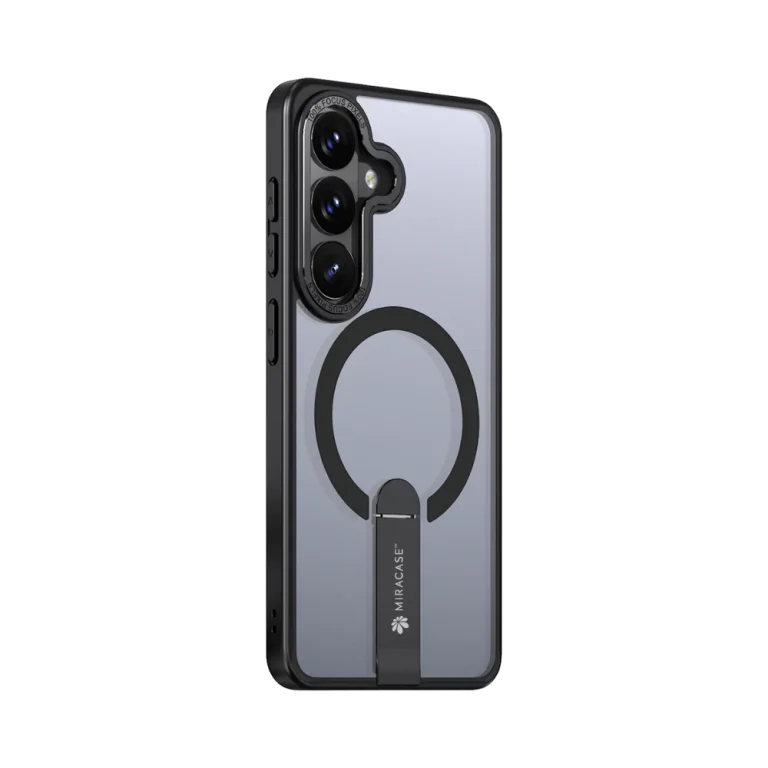 כיסוי MAGSAFE ל-Samsung S26 בצבע שחור דגם MIRASTAND מבית Miracase