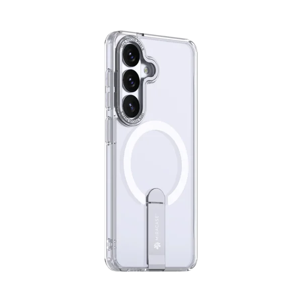 כיסוי MAGSAFE ל-Samsung S26 בצבע שקוף דגם MIRASTAND מבית Miracase