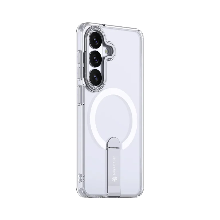 כיסוי MAGSAFE ל-Samsung S26 Plus בצבע שקוף דגם MIRASTAND מבית Miracase