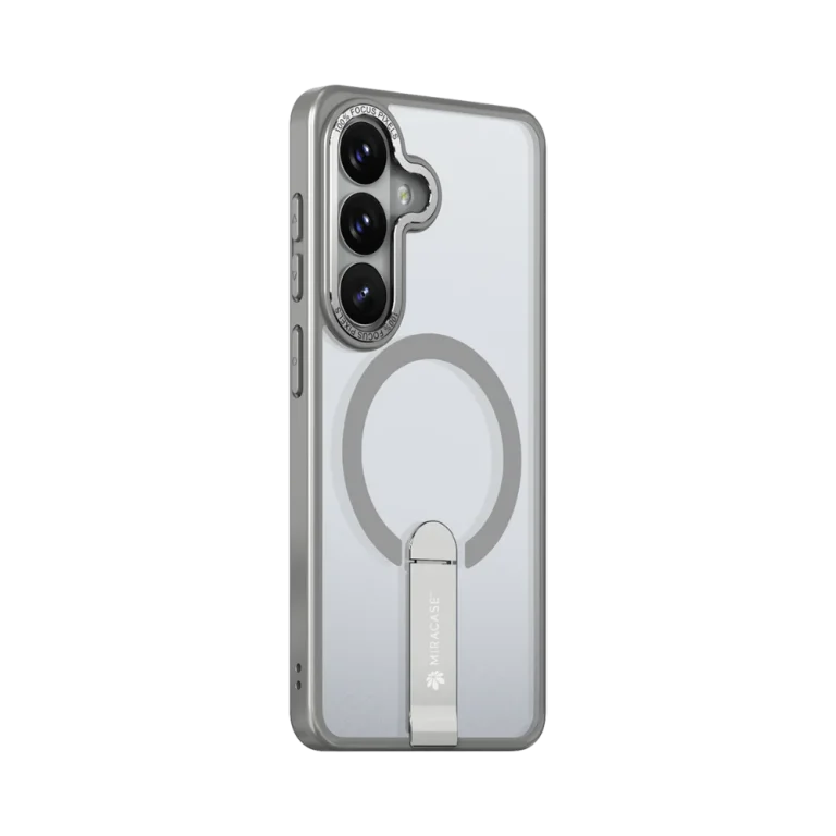 כיסוי MAGSAFE ל-Samsung S26 Plus בצבע אפור דגם MIRASTAND מבית Miracase