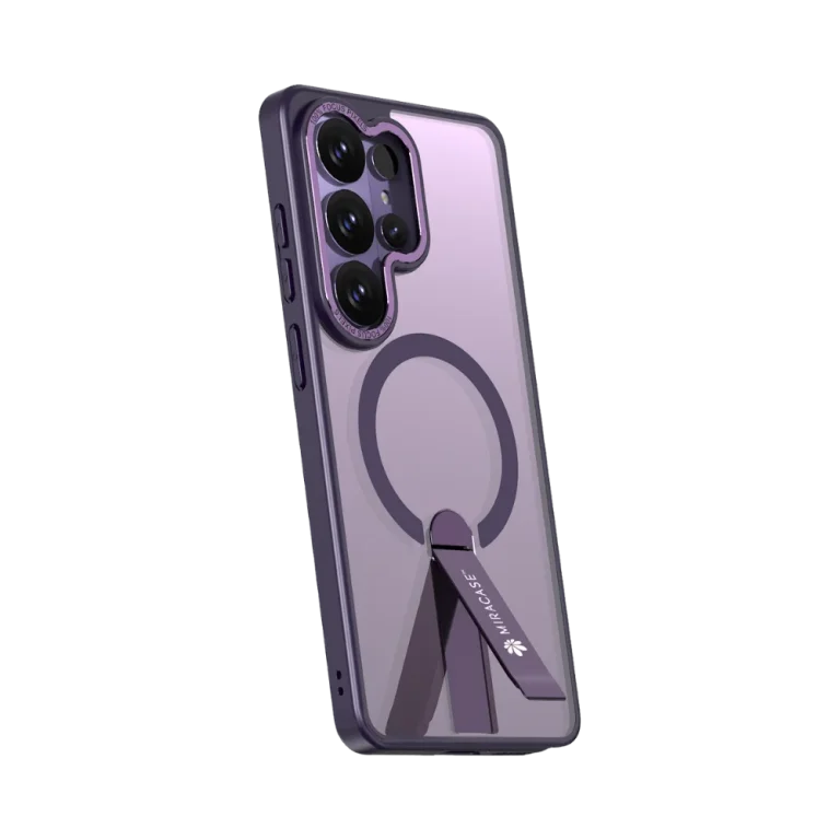 כיסוי MAGSAFE ל-Samsung S26 Ultra בצבע סגול דגם MIRASTAND מבית Miracase