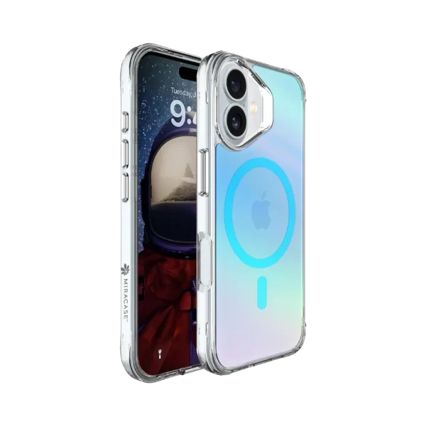 כיסוי ל-iPhone 17 בצבע כחול דגם MIRACHROME מבית Miracase