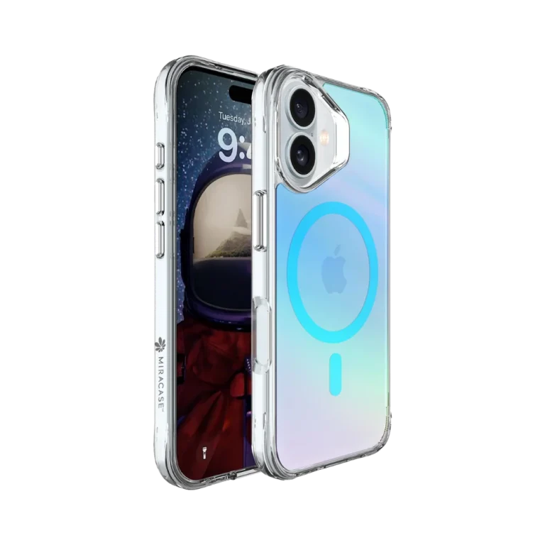 כיסוי ל-iPhone 17 בצבע כחול דגם MIRACHROME מבית Miracase