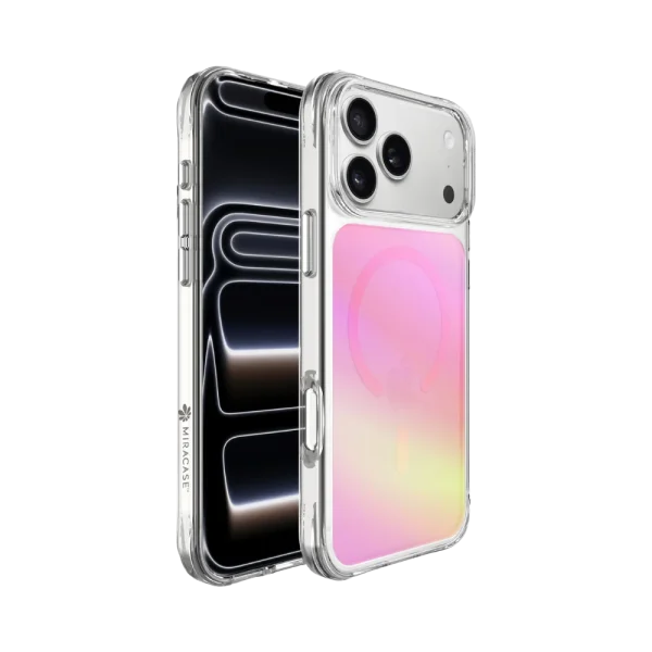 כיסוי ל-iPhone 17 Pro Max בצבע ורוד דגם MIRACHROME מבית Miracase