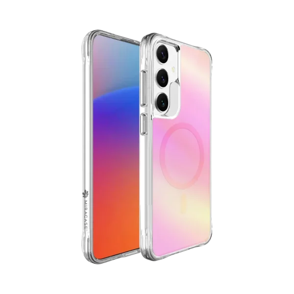 כיסוי ל-Samsung S25/S24 Plus בצבע ורוד דגם MIRACHROME מבית Miracase