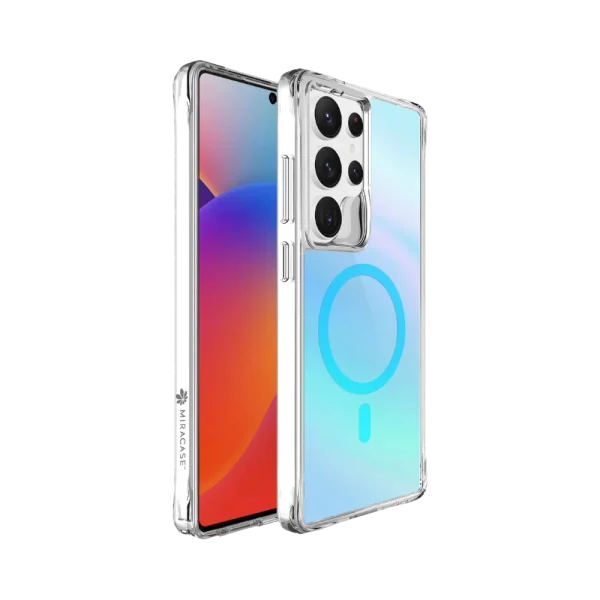 כיסוי ל-Samsung S25 Ultra בצבע כחול דגם MIRACHROME מבית Miracase