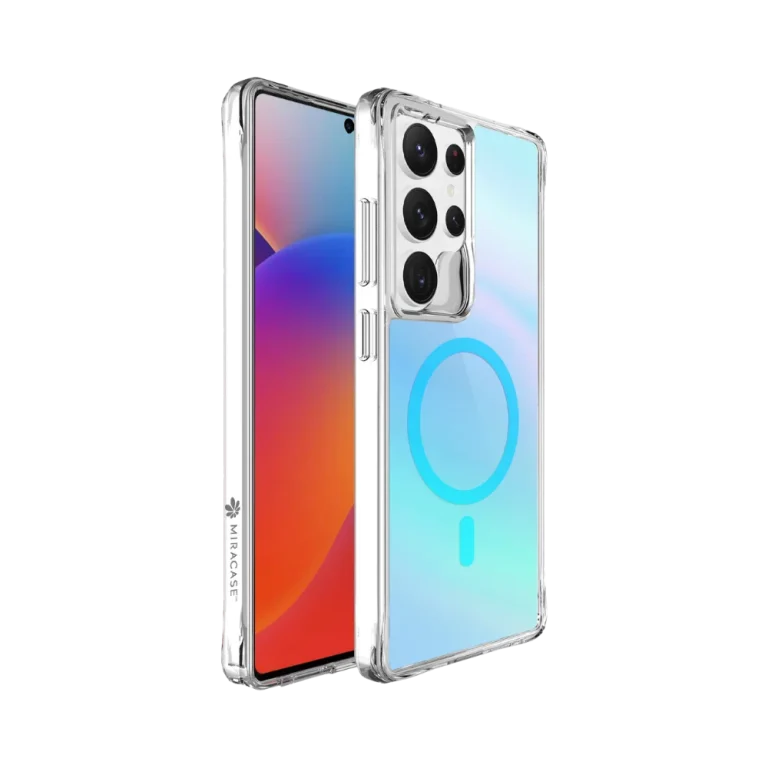 כיסוי ל-Samsung S25 Ultra בצבע כחול דגם MIRACHROME מבית Miracase
