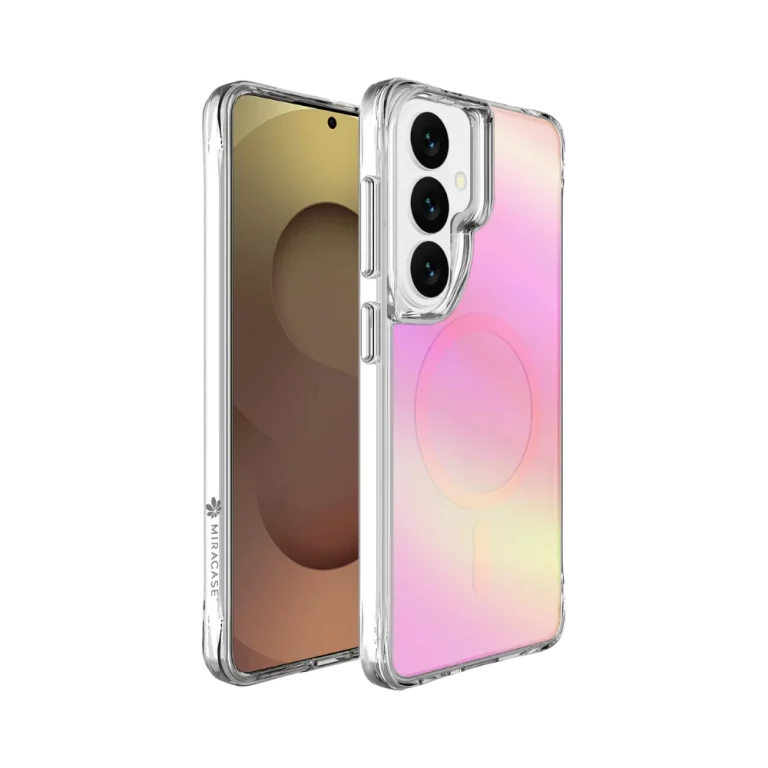 כיסוי ל-Samsung S26 Plus בצבע ורוד דגם MIRACHROME מבית Miracase