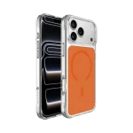 כיסוי ל-iPhone 17 Pro בצבע כתום דגם MIRAGRID מבית Miracase