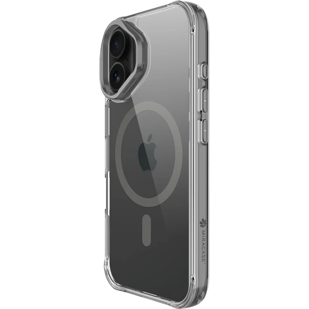 כיסוי ל-iPhone 17 בצבע אפור דגם MIRAHOLD מבית Miracase כיסוי ל-iPhone 17 בצבע אפור דגם MIRAHOLD מבית Miracase