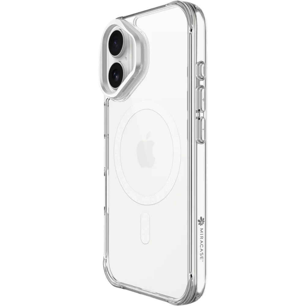 כיסוי ל-iPhone 17 בצבע כסוף דגם MIRAHOLD מבית Miracase כיסוי ל-iPhone 17 בצבע כסוף דגם MIRAHOLD מבית Miracase