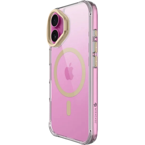 כיסוי ל-iPhone 17 בצבע זהב דגם MIRAHOLD מבית Miracase