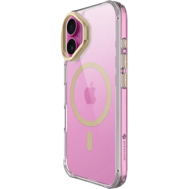 כיסוי ל-iPhone 17 בצבע זהב דגם MIRAHOLD מבית Miracase