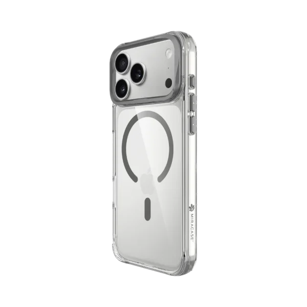 כיסוי ל-iPhone 17 Pro Max בצבע אפור דגם MIRAHOLD מבית Miracase