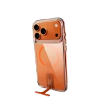 כיסוי ל-iPhone 17 Pro בצבע שקוף-כתום דגם MIRAKick מבית Miracase