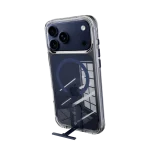 כיסוי ל-iPhone 17 Pro בצבע שקוף-כחול דגם MIRAKick מבית Miracase